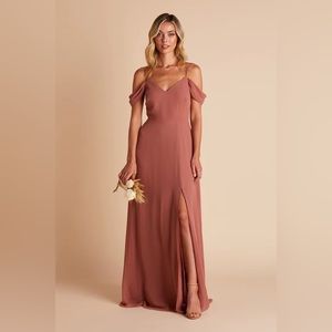 Birdy Grey DEVIN CONVERTIBLE DRESS CHIFFON DESERT ROSE MEDIUM NWT NEW WEDDING